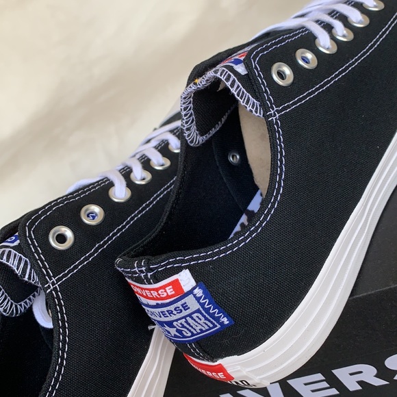 CONVERSE CTAS OX BLACK/RUSH BLACK/RUSH BLUE WMNS - Picture 12 of 14